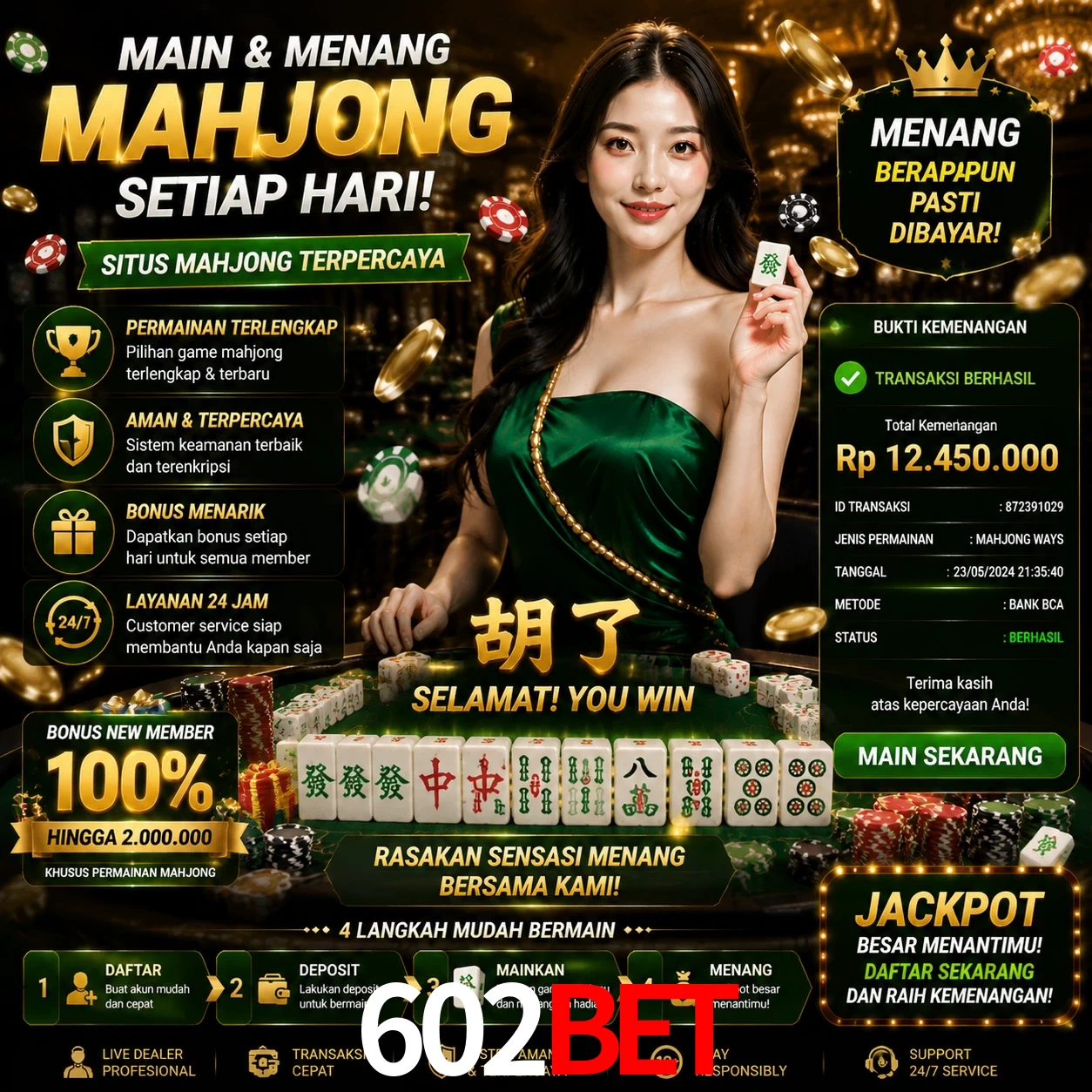 Ganhar e sacar na 602Bet